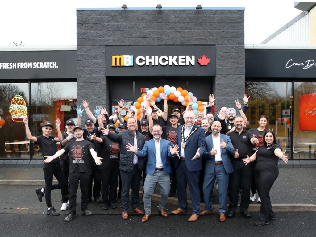 Mary Brown's restaurant and support teams at a store opening